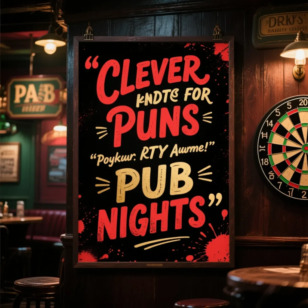 Clever Darts Puns for Pub Nights 