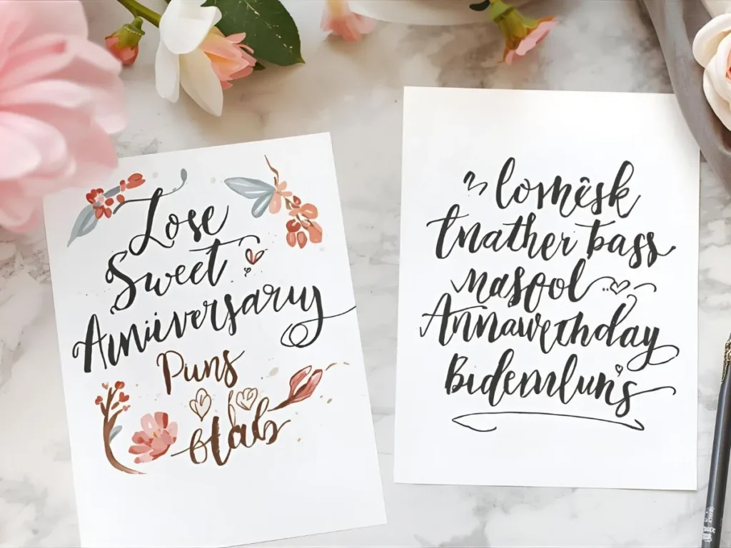 Sweet Anniversary Puns for Cards