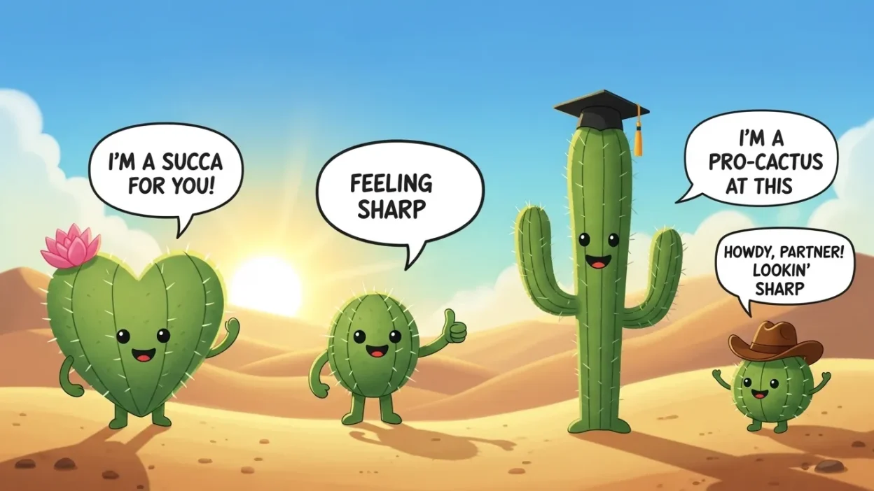 Cute Cactus Puns